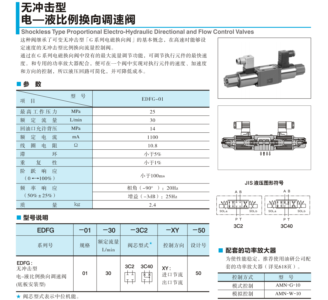 油研EDFG-01-30-3C40-XY-50電磁閥 油研EDFG-01-30-3C40-XY-50電磁閥